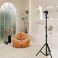 New arrivalled fan light e27 screw live broadcast fan light energy-saving dormitory floor stand remote control light wind and dimming