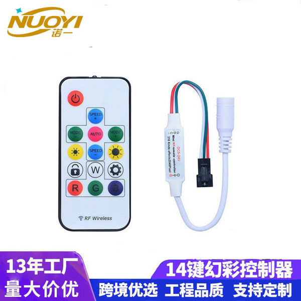 4-Channel Symphony Controller 14-Key 21-Key 52-Key RF Streamer Light with Leather Light Toner