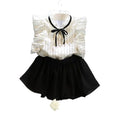 Girls' fashionable and stylish outfit set -  summer korean style short sleeve and shorts cute children's two-piece set - wholesale supply
