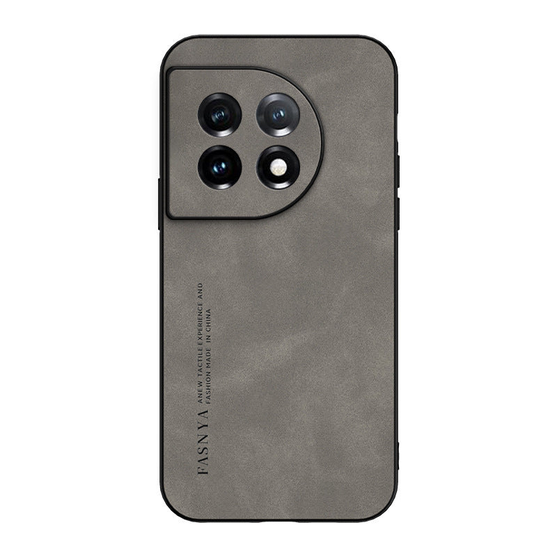 Sheepskin leather suitable for oneplus 11 mobile phone case 1+ace2 frosted velvet skin-friendly 1+9pro all-inclusive luxury protective case