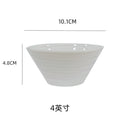 Restaurant hotel for home ceramic rice bowl dipping bowl scandinavian pure whitestylish ceramic soup bowl dessert tall bowl