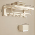 Cream style towel rack, punch-free bathroom towel rack, bathroom pendant five-piece set, bathroom toilet
