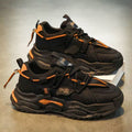 Men's shoes 2025 hot new styles: odor-resistant spring height-increasing men's athletic mesh thick-soled casual running dad shoes - trendy footwear
