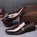 Men's leather shoes - plus size, cross-border, patent leather, business casual, formal, korean style, british style, pointed toe