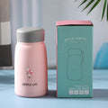 Small q cup portable cartoon cup double-layer glass liner water cup gift cup printed logo advertising cup with lid