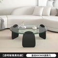 Tempered glass coffee table living room home round combination nordic popular style light luxury italian minimalist tea table small apartment