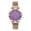 Ready-to-ship wholesale starry sky watches, women's quartz watches with magnetic strap – one-piece dropshipping available