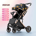 Lightweight newborn foldable high-view two-way new pushing baby stroller - sit & recline options for baby walking