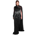 C7397 cross-border   fashion women's elegant bodycon sexy mesh rhinestone dress
