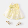 Baby summer thin clothes baby girl super cute princess skirt hundred days banquet outwear sleeveless dress trendy