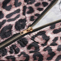 Aliexpress cross-border: plus size african women's leopard print top & skirt two-piece set with pockets