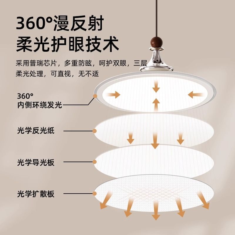 Flying saucer bar light restaurant chandelier - modern minimalist style