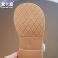 Girls' leather shoes - new autumn  collection: little girl's floral flats, soft sole, chinese style princess shoes for toddlers and young children