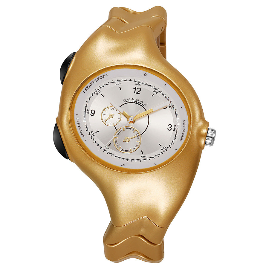Used special-shaped y2k decorative plastic watch twisted retrofashionclassy sense ins niche quartz watch wholesale