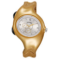 Gold shell white surface