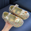 Floral princess shoes girls' slippers clogs kids' summer closed-toe non-slip soft sole family matching outdoor girls' sandals