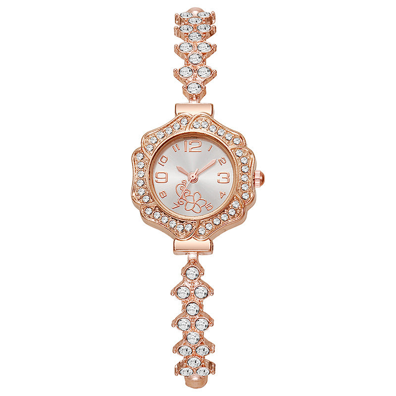 Women's quartz watch, slim bracelet style, adjustable jewelry quartz watch, in-stock, cross-border small batch