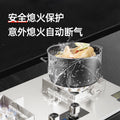 2025 new stainless steel gas stove, double burner, home use high-power cooktop, built-in/countertop dual-fuel (natural gas/lpg) stove