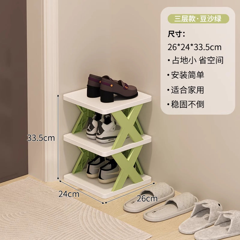 Shoe rack for home door multi-layer small narrow rental house simple shoe rack indoor new arrival 2025 popular shoe cabinet