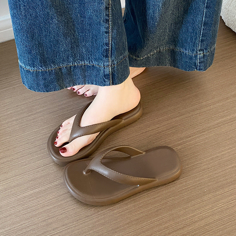 Flip-flops japanese style easiest for matchcasual style flats student outwearplaid vacation beach flip-flop sandals for women summer