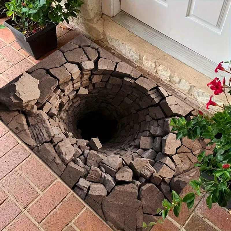 hot-selling stereo visual trap floor mat for home entrance door mat bathroom absorbent foot mat