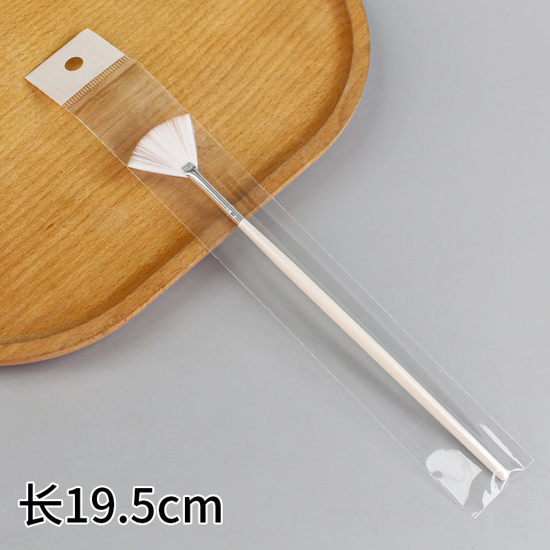 Beauty tools fan-shaped brush fruit acid brush makeup brush beauty mask brush modification essence brush single bag wholesale