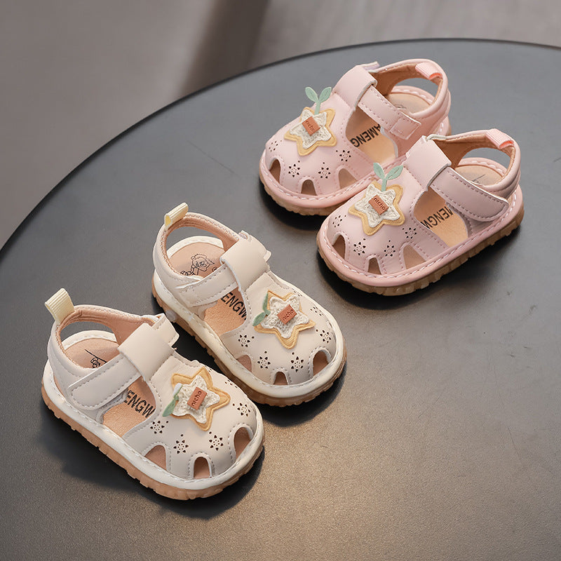 summer new arrivals: baby & toddler first walker shoes - cute cartoon design, lightweight & soft sole, squeaky shoes, adorable clogs
