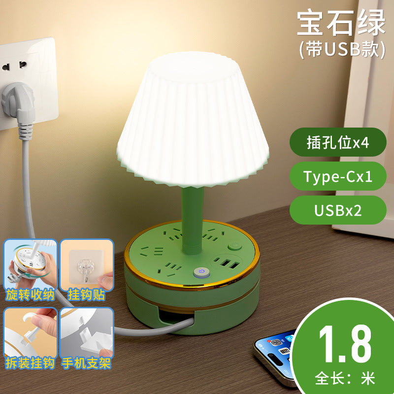 Master bedroom table lamp bedside lamp modern decorative atmosphere night light baby feeding eye protection soft light sleep usb socket