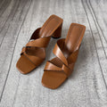 Za2023 shoes springnew arrival women's shoes white thick heel casual open toe outwear high heel sandals for women
