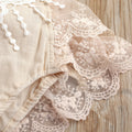 Fashion cross-border exclusive supply of children's clothing, baby one-piece suit, tie back mesh, lace lace, baby triangle romper, summer