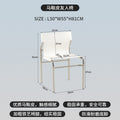 Italian normcore medieval style saddle chair b&b hotel restaurant dining chair milk tea shop cafe for home back chair