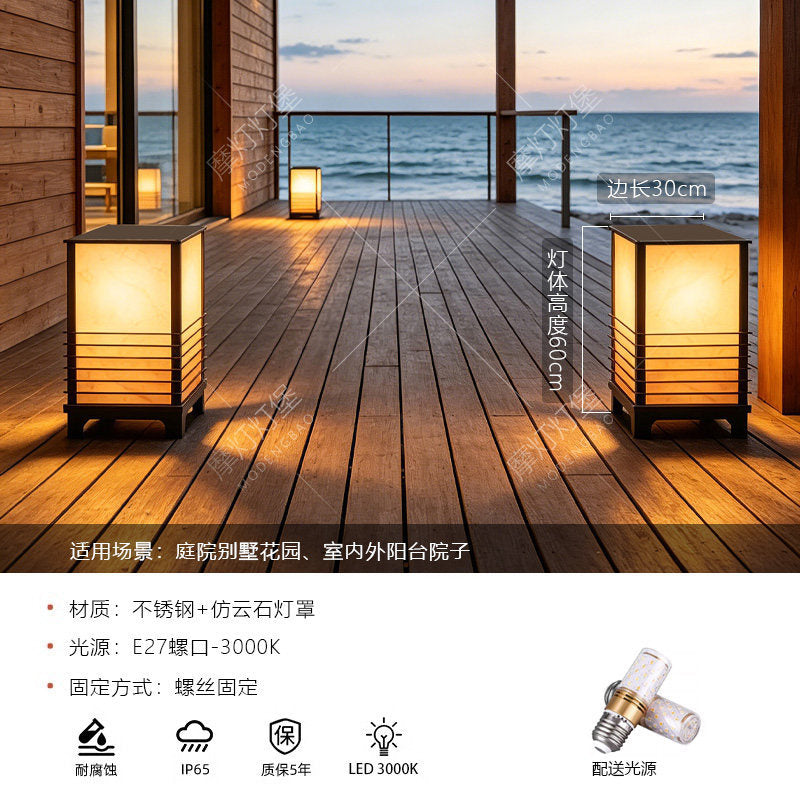 Solar powered outdoor garden lights - perfect for b&bs, patios, landscaping, pools, walkways, and lawns - waterproof design