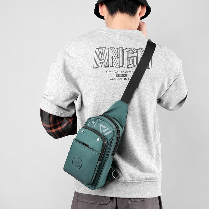 Cross-border new trend fashion men's bag leisure bag sports breast bag messenger bag travel men's bag chest bag