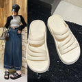 Summer outwear slippers new arrival student fashion beach roman one-line easiest for matchnon-slip soft bottom sandals thick solecasual