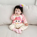 Autumn spring autum clothes outing hairy romper baby monthly age one-piece autumn clothes cute newborn baby