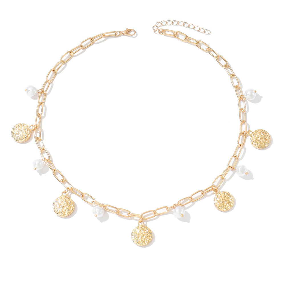 Wholesale imitation pearl necklaces: european and american cross-border fashion ins accessories for women - minimalist design, round and irregular chokers