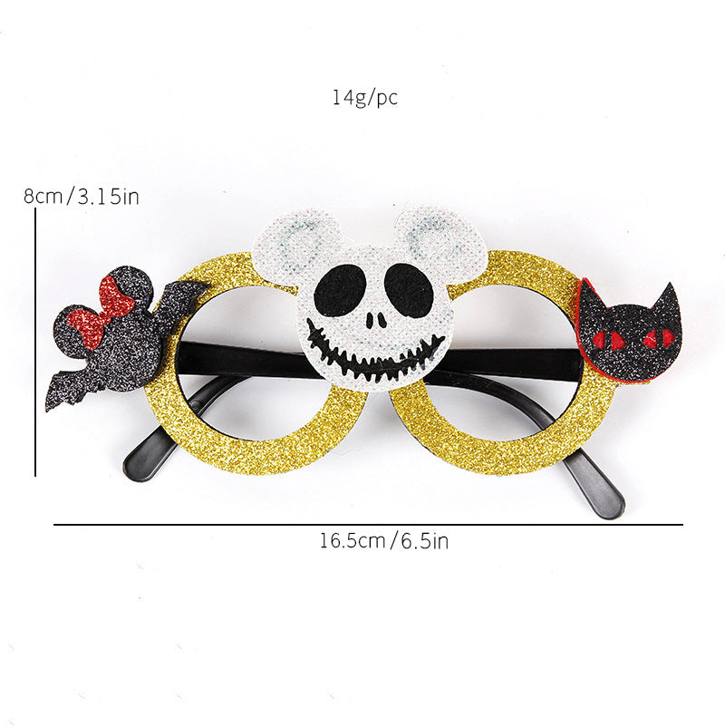 Halloween Pumpkin Glasses Kids Adult Ghost Festival Party Decorations Photo Props Funny Glasses Frames