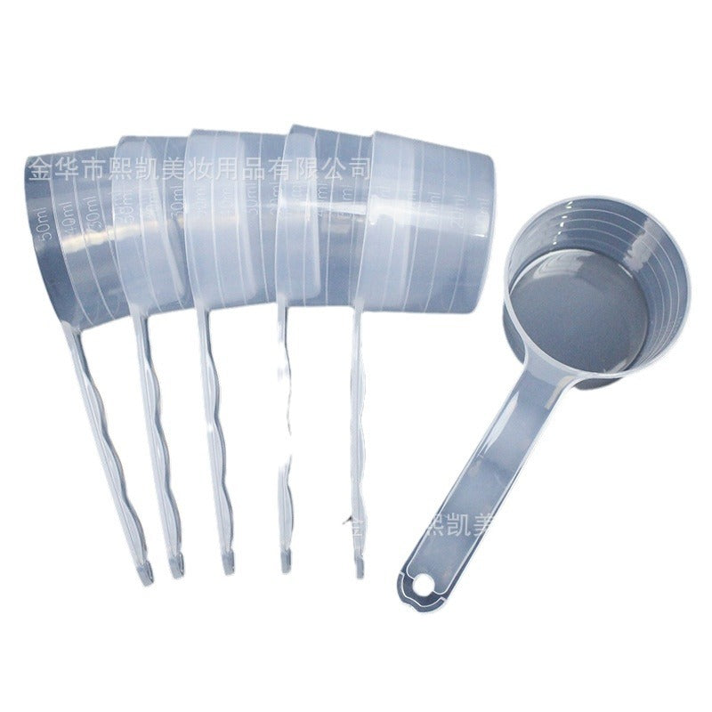 Mask measuring spoon 50ml plastic feed fertilizer pesticide measuring spoon laundry detergent powder spoon filled with water 50g