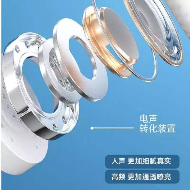 Head-mounted wireless bluetooth headset, heavy bass noise reduction, e-sports camera mobile phone vivo Huawei OPPO Apple applicable