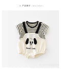 Summer baby rompers - lightweight cotton short-sleeve onesies for infants and toddlers - summer outfits, crawling suits, and outdoor wear for baby boys and girls