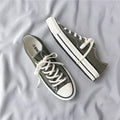 New summer breathable canvas shoes for men, versatile low-top casual sneakers, korean style student cloth shoes, trendy men's skate shoes