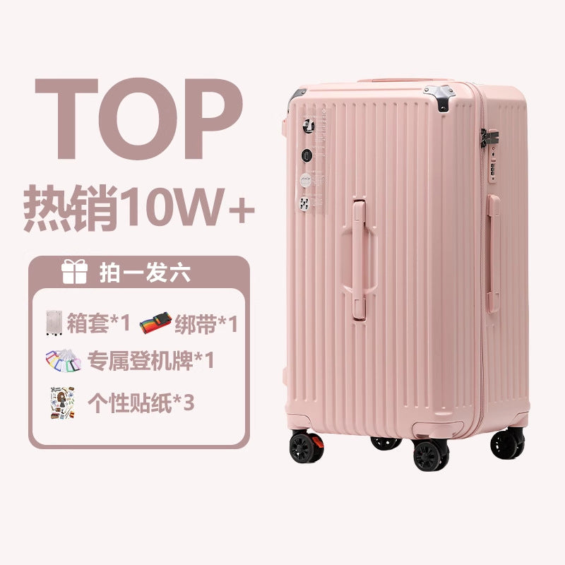 Large-capacity trolley case 28-inch college student suitcase female shock absorption brake universal wheel password suitcase male
