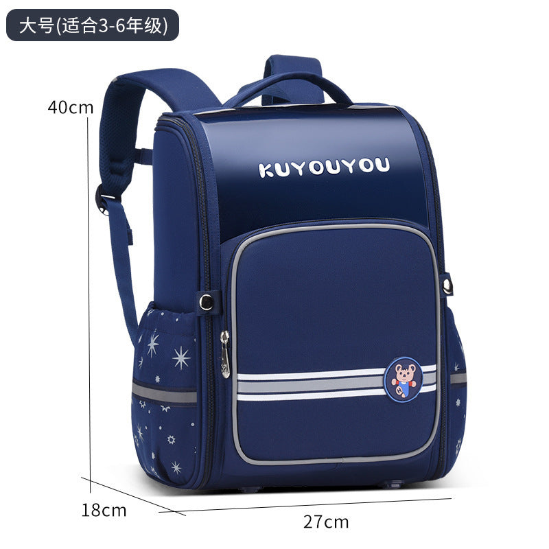 spine-protecting british style girl cartoon waterproof large-capacity k-style girl kids primary school student schoolbag wholesale