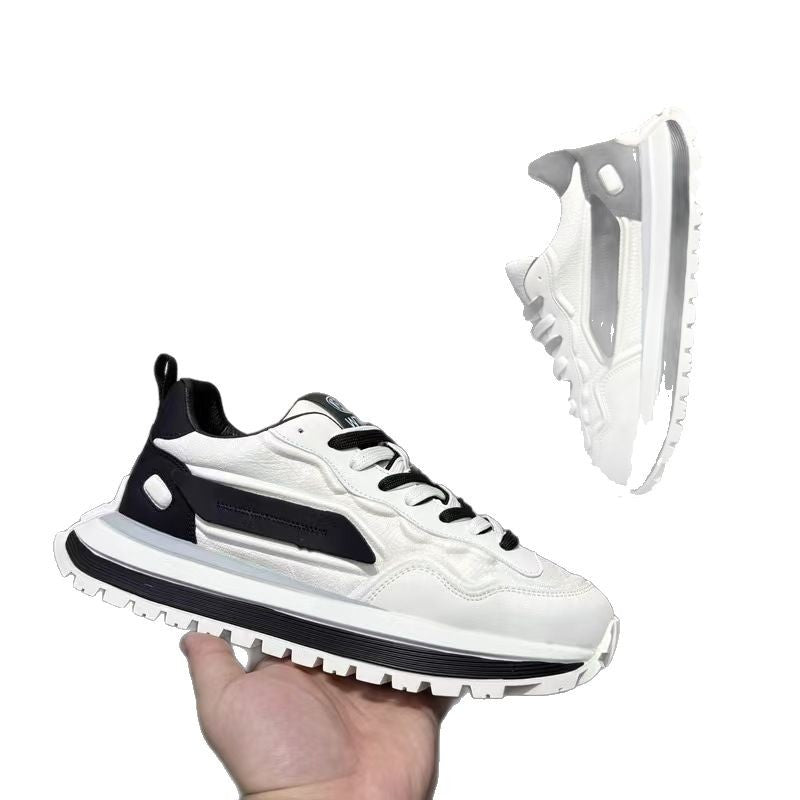 Men's shoes 2026 new spring trendy versatile chunky sole comfortable wear-resistant athletic casual shoes men's hot selling dad shoes