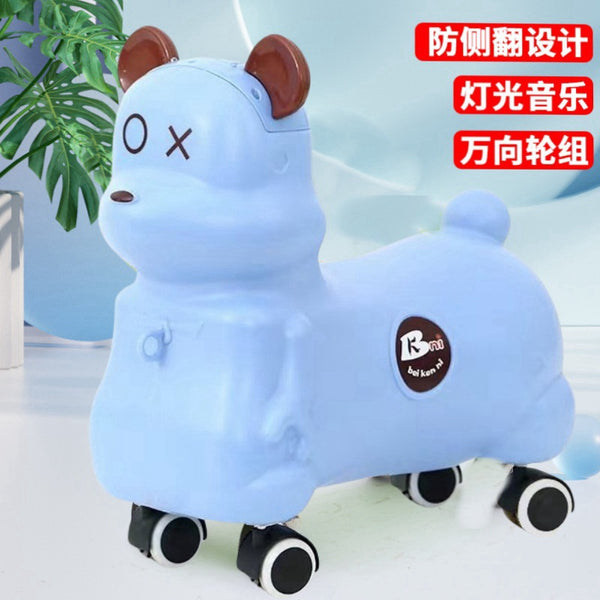 Children's yo-cart scooter scooter four-wheeled pony cart scooter can sit and ride children's toy car baby
