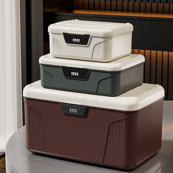 Password Storage Box Valuables Plastic Storage Box Privacy File Locked Storage Box Home Car Organizing Box