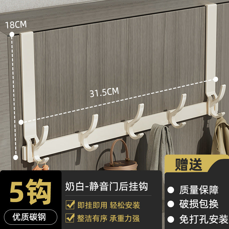 Entry door storage rack, punch-free door-back bag and umbrella storage rack, punch-free wall-mounted door-back hook