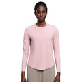 Autumn crew neck yoga top - loose fit, slimming, fitness top, casual & versatile, long sleeve women's activewear - d25148