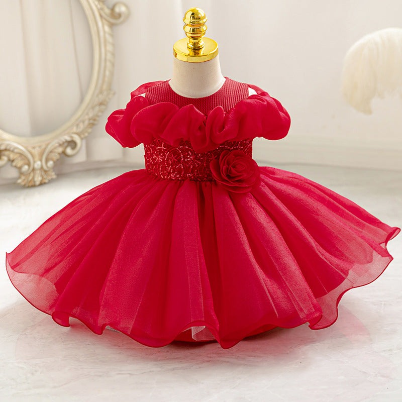 New in stock: tutu cake dress - floral princess gown for baby girls, perfect for birthdays!