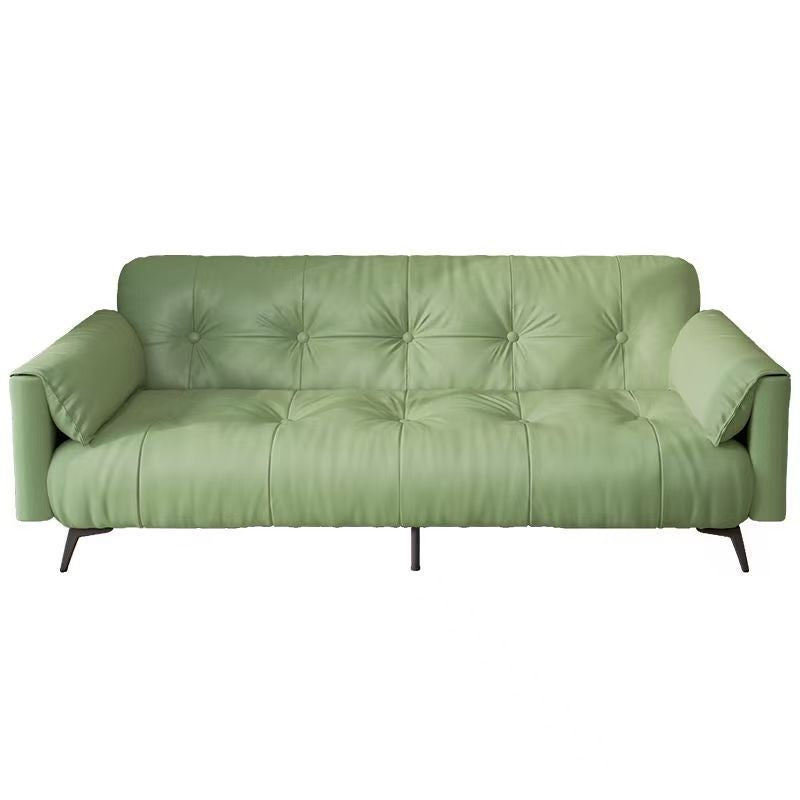 Cream cloud sofa bed all-in-one dual-purpose rental house living room for home cat scratch leather lazy sofa source in stock